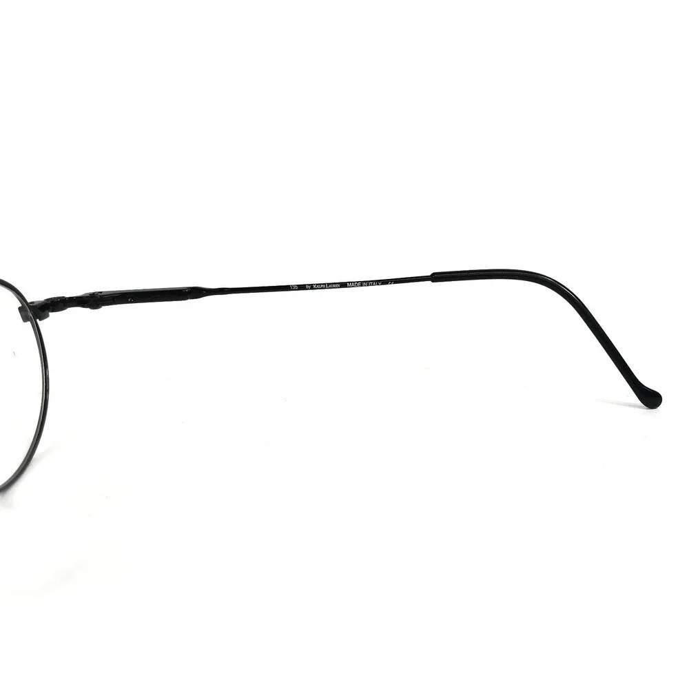 Vintage Ralph Lauren Eyeglasses Frames RL608 006 Shiny Black Oval 50-17-135